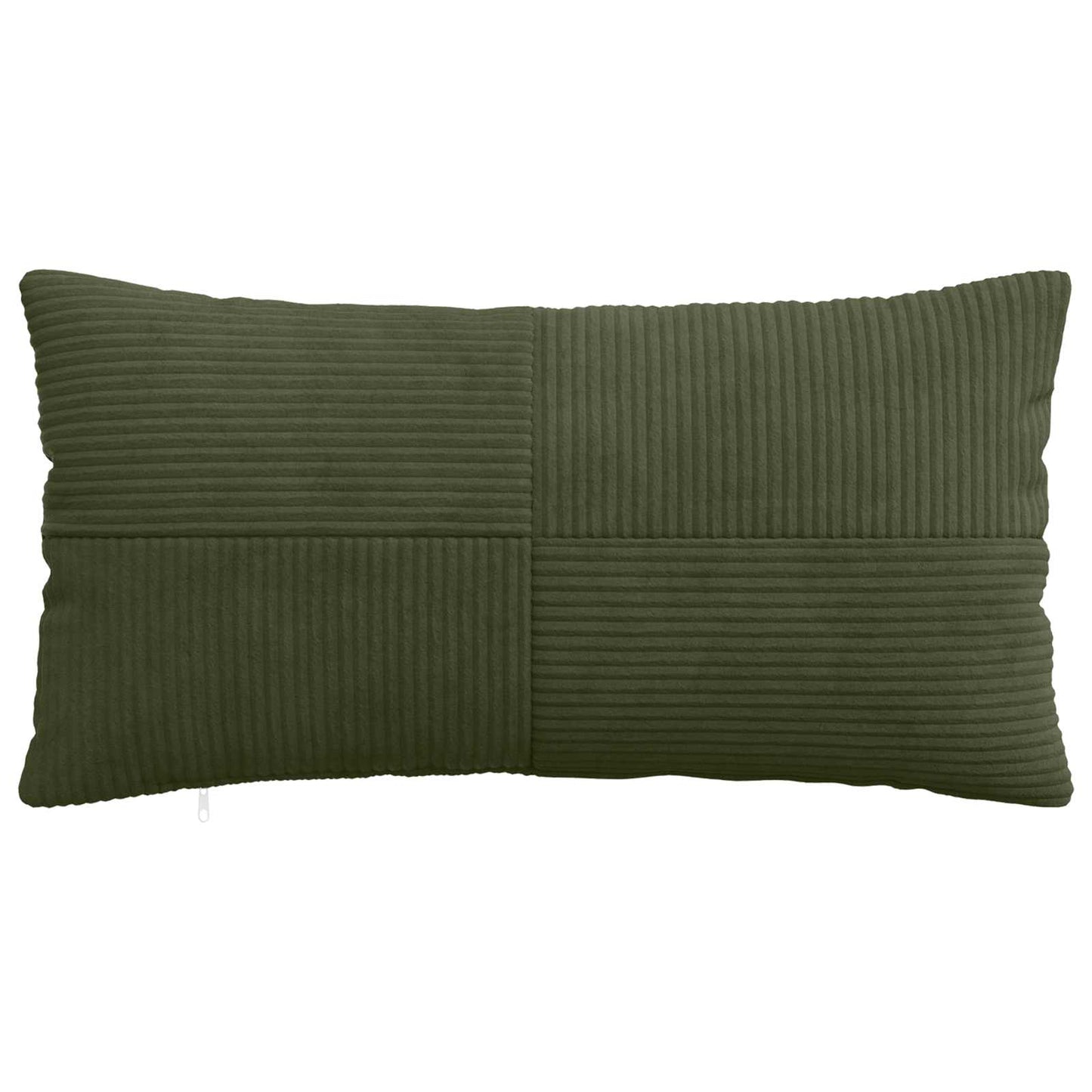 Cushion Cover 12 pcs ALMELO Green 40 x 80 cm Corduroy