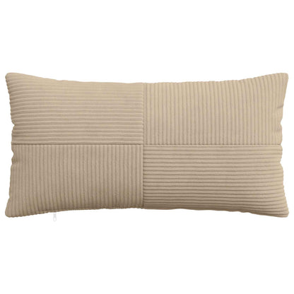 Cushion Cover 6 pcs ALMELO Taupe 40 x 80 cm Corduroy