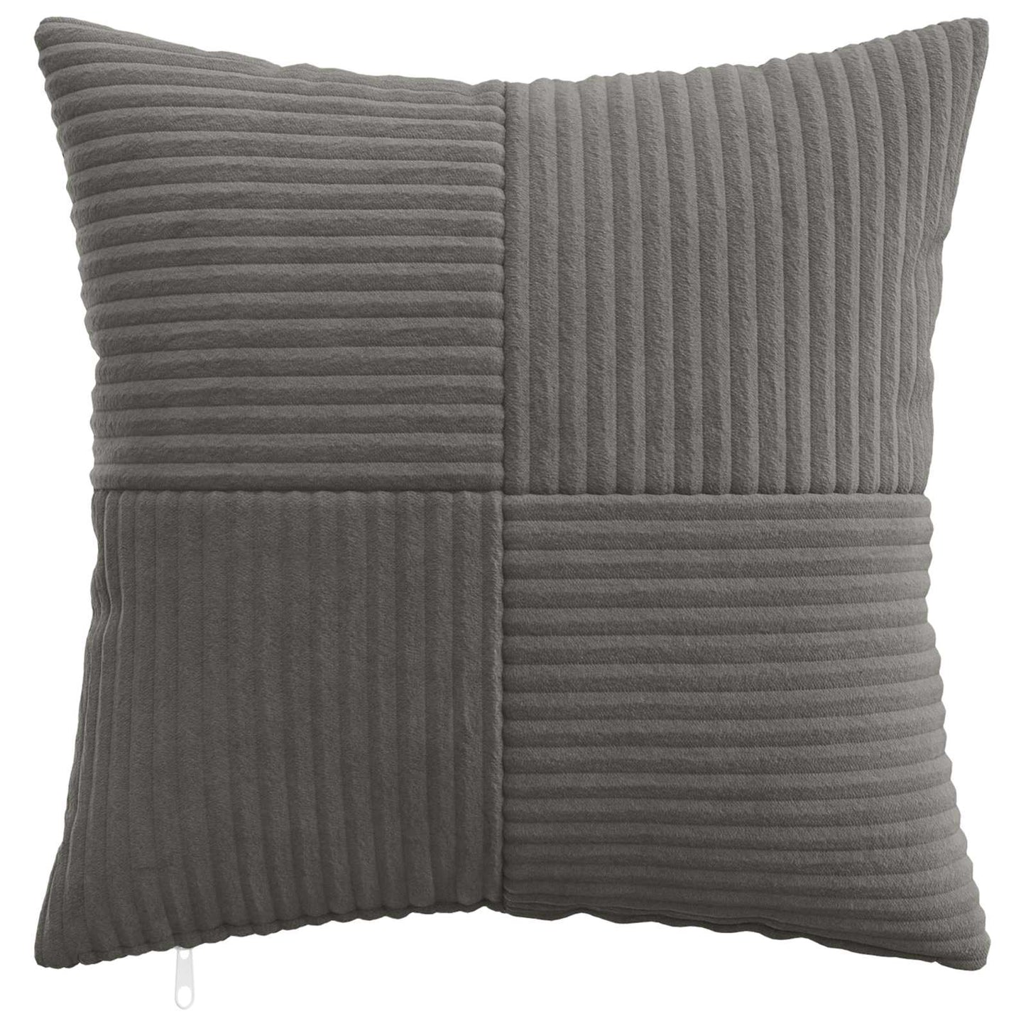 Cushion Cover 6 pcs ALMELO Dark Grey 45 x 45 cm Corduroy