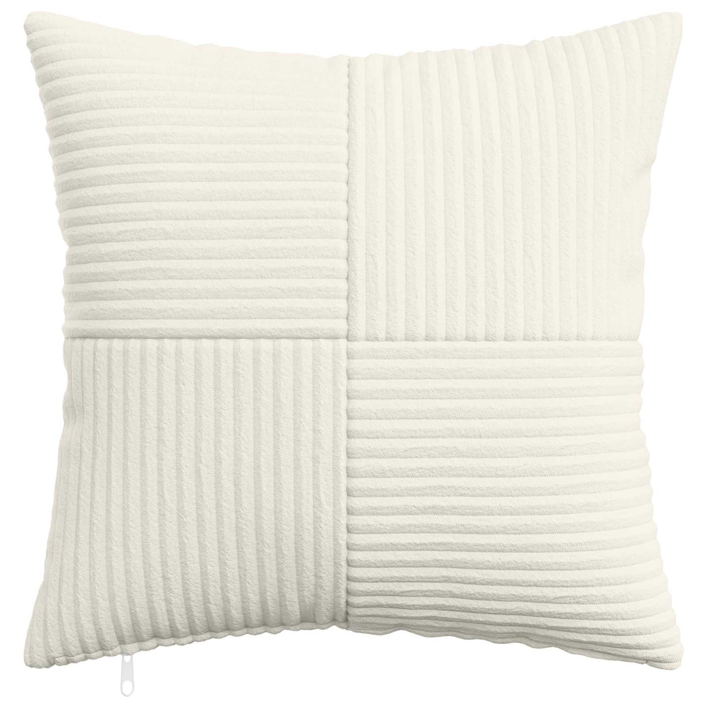 Cushion Cover 6 pcs ALMELO Cream 45 x 45 cm Corduroy