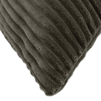 Cushion Cover 12 pcs ALMELO Anthracite 45 x 45 cm Corduroy