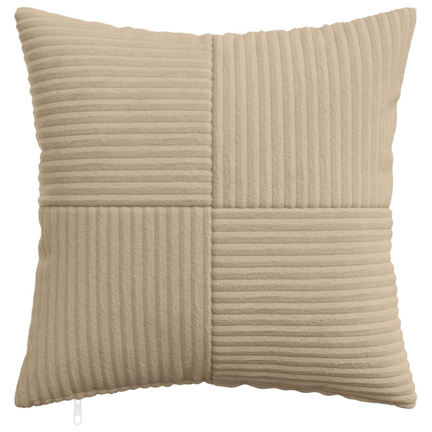 Cushion Cover 6 pcs ALMELO Taupe 45 x 45 cm Corduroy