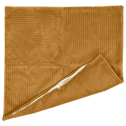 Cushion Cover 6 pcs ALMELO Yellow 50 x 50 cm Corduroy