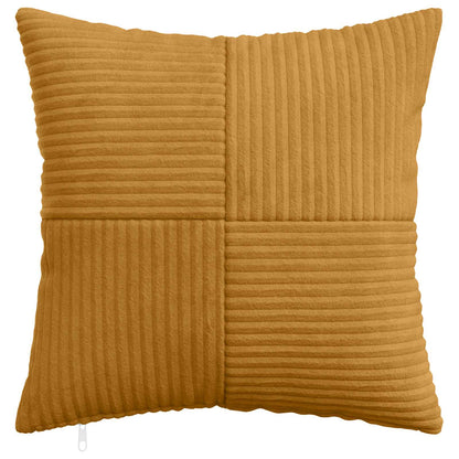 Cushion Cover 6 pcs ALMELO Yellow 50 x 50 cm Corduroy