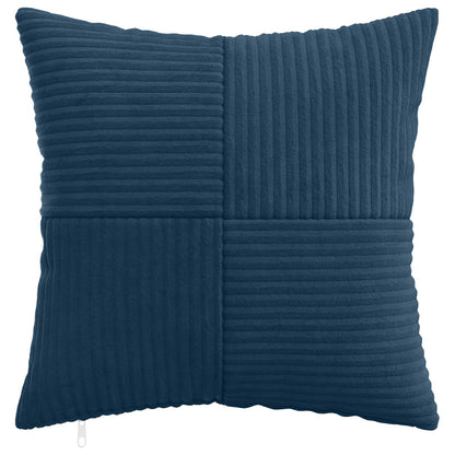 Cushion Cover 12 pcs ALMELO Navy Blue 50 x 50 cm Corduroy