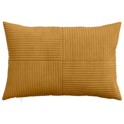 Cushion Cover 6 pcs ALMELO Yellow 50 x 70 cm Corduroy