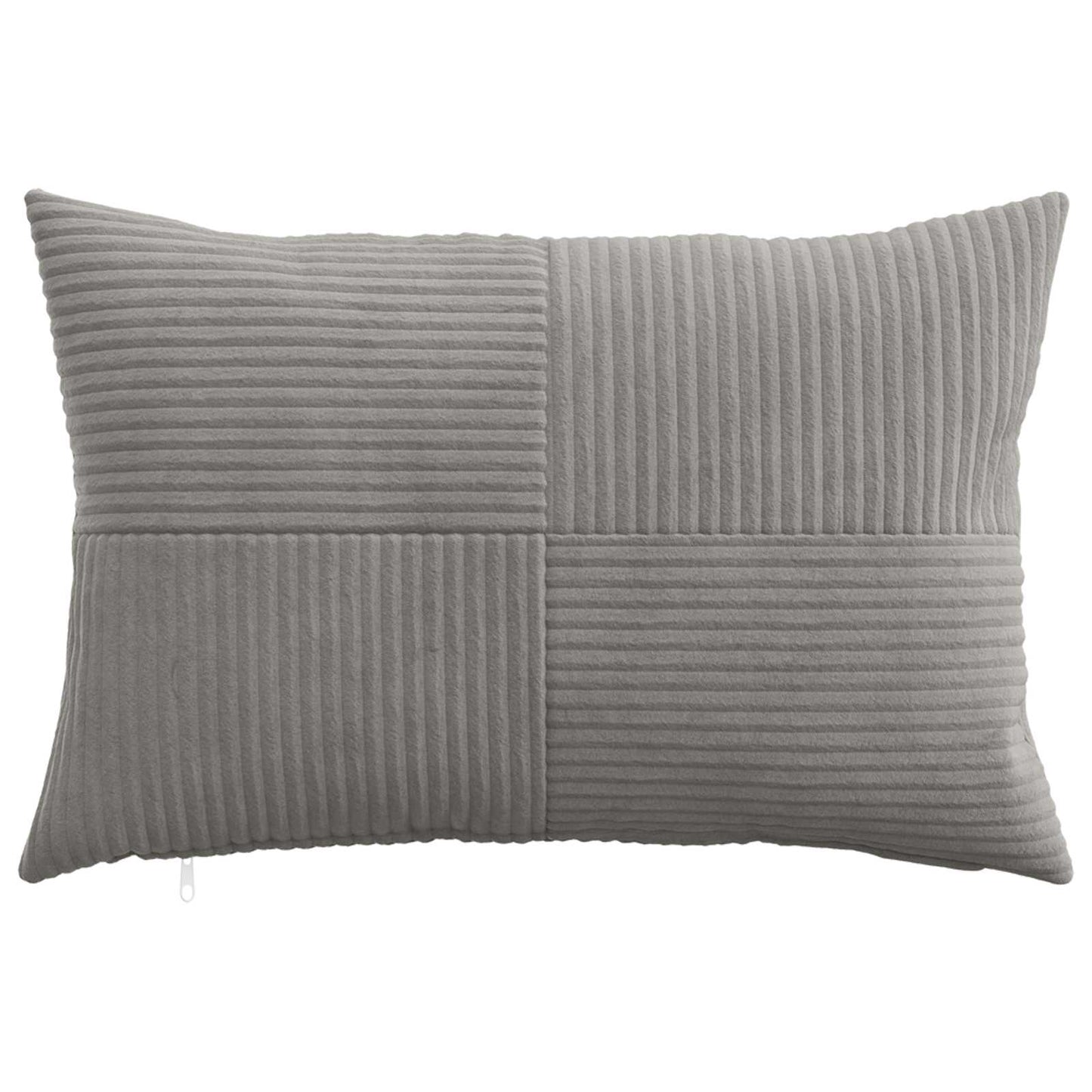 Cushion Cover 6 pcs ALMELO Light Grey 50 x 75 cm Corduroy