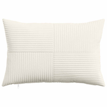 Cushion Cover 6 pcs ALMELO Cream 50 x 75 cm Corduroy