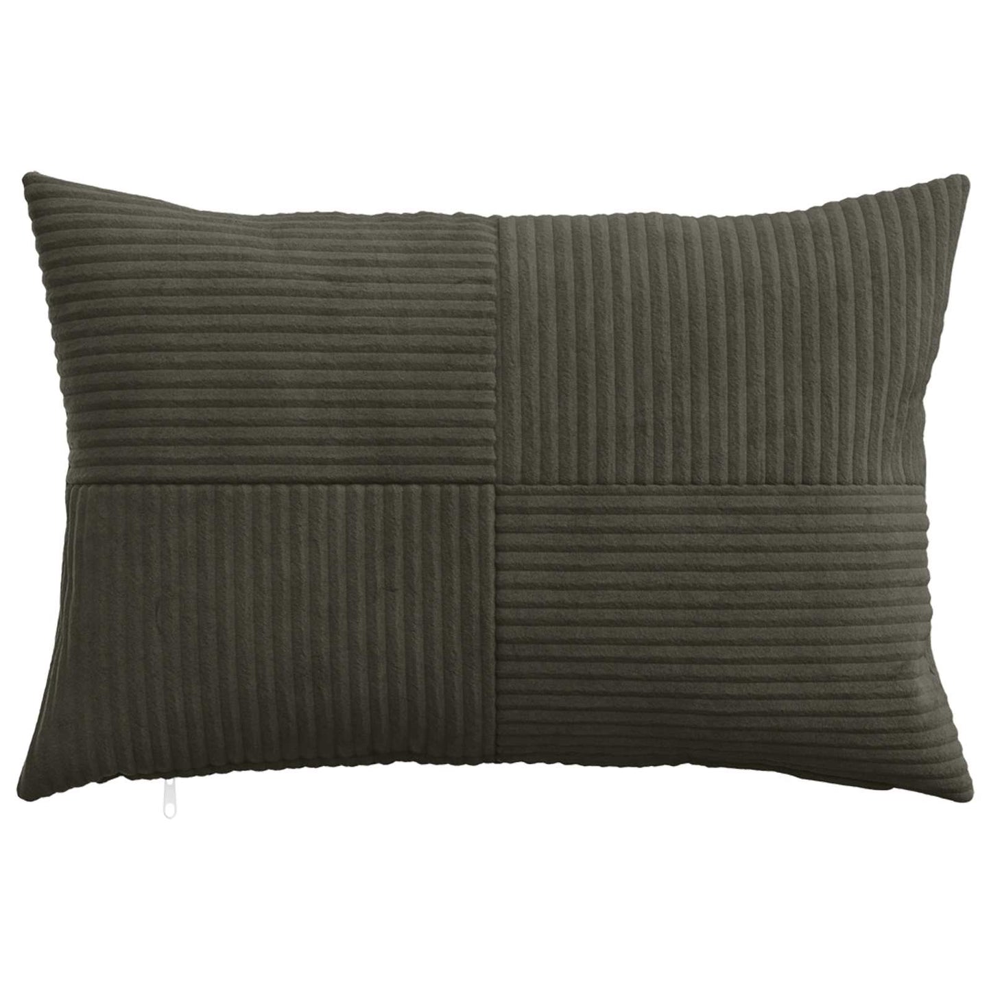 Cushion Cover 6 pcs ALMELO Anthracite 50 x 75 cm Corduroy