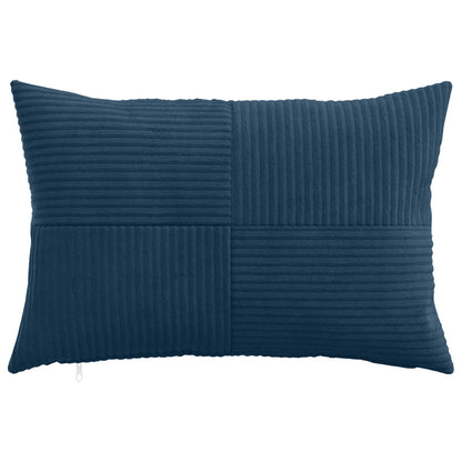 Cushion Cover 6 pcs ALMELO Navy Blue 50 x 75 cm Corduroy