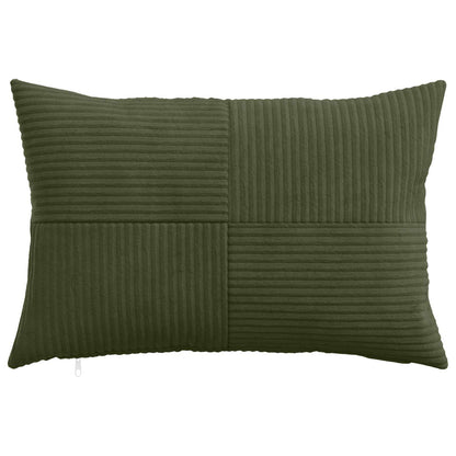 Cushion Cover 6 pcs ALMELO Green 50 x 80 cm Corduroy