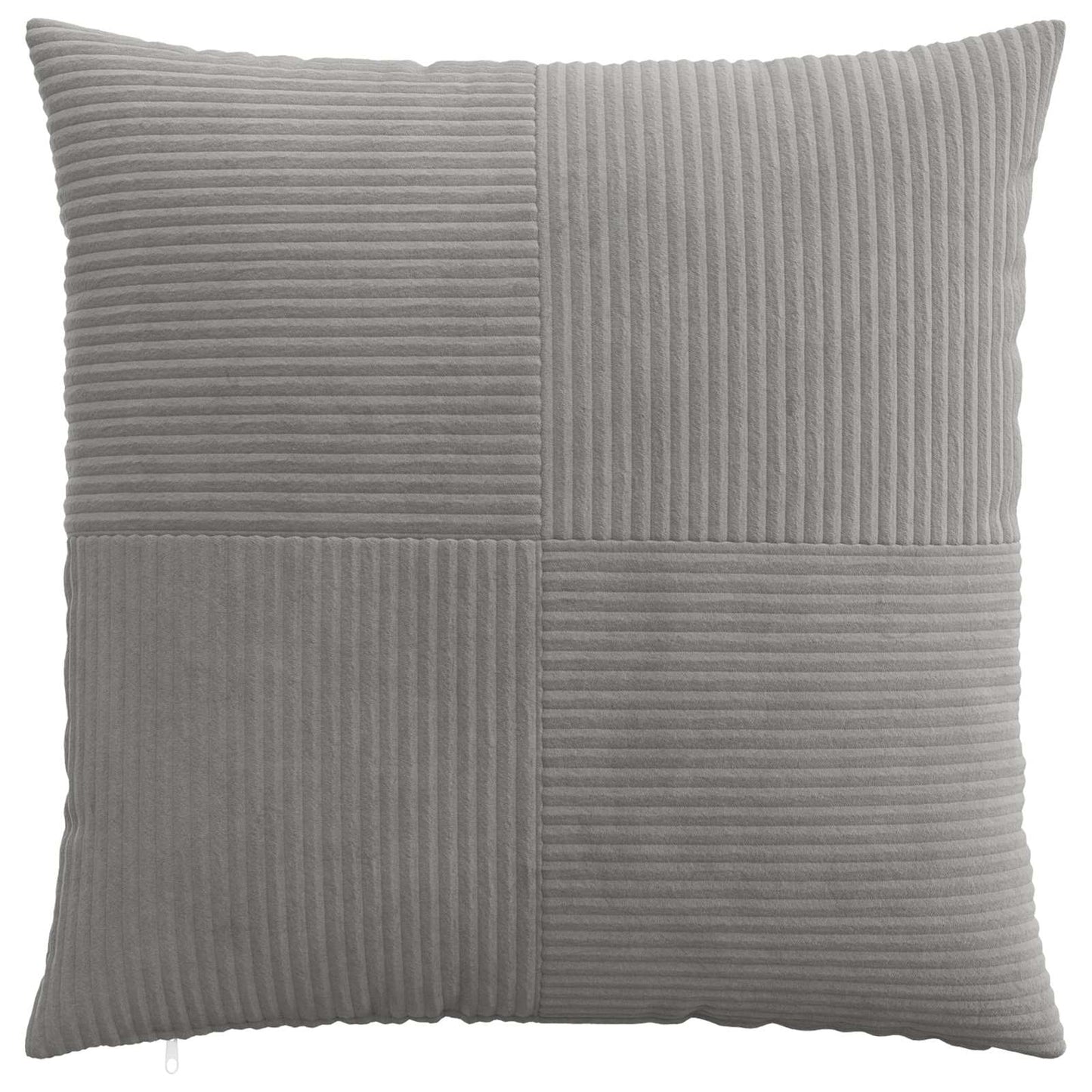 Cushion Cover 6 pcs ALMELO Light Grey 55 x 55 cm Corduroy