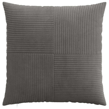 Cushion Cover 6 pcs ALMELO Dark Grey 55 x 55 cm Corduroy