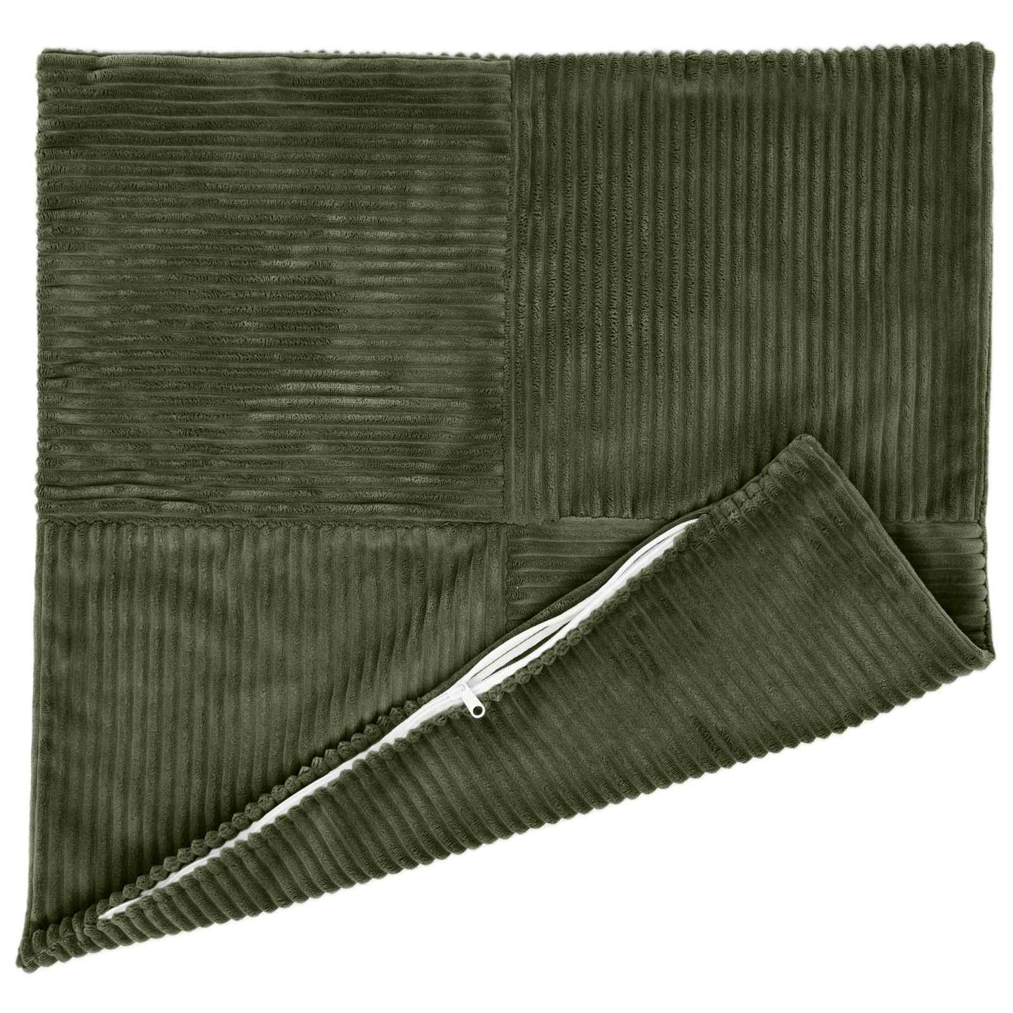 Cushion Cover 6 pcs ALMELO Green 55 x 55 cm Corduroy