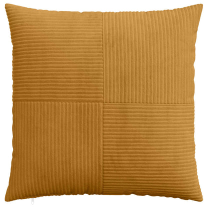 Cushion Cover 6 pcs ALMELO Yellow 60 x 60 cm Corduroy