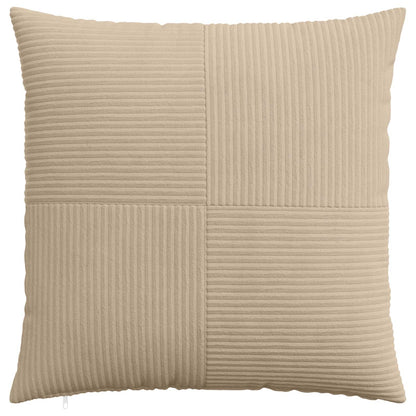 Cushion Cover 6 pcs ALMELO Taupe 60 x 60 cm Corduroy