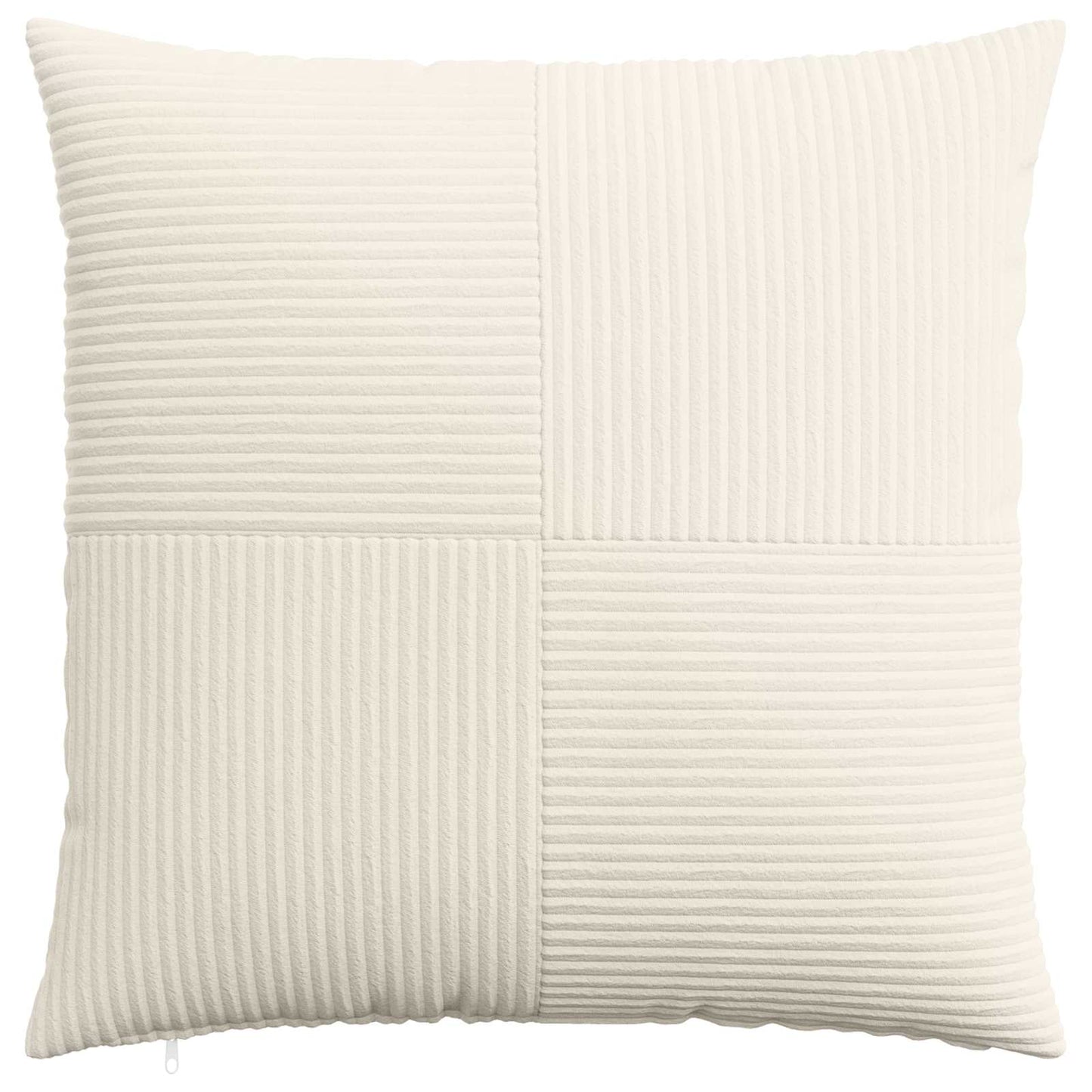 Cushion Cover 6 pcs ALMELO Cream 65 x 65 cm Corduroy