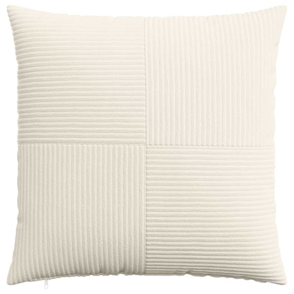 Cushion Cover 6 pcs ALMELO Cream 65 x 65 cm Corduroy