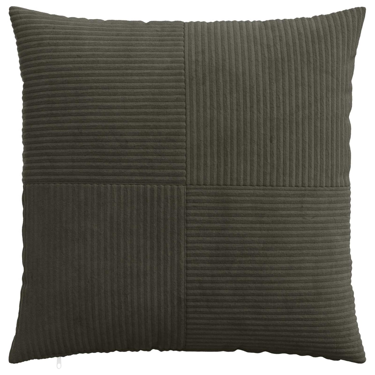 Cushion Cover 6 pcs ALMELO Anthracite 65 x 65 cm Corduroy