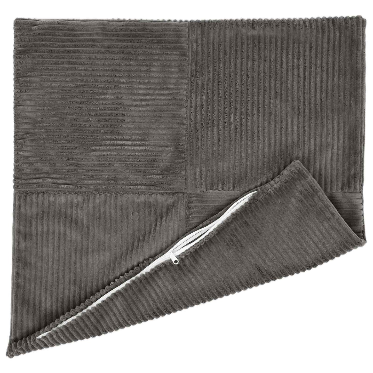 Cushion Cover 6 pcs ALMELO Dark Grey 70 x 70 cm Corduroy