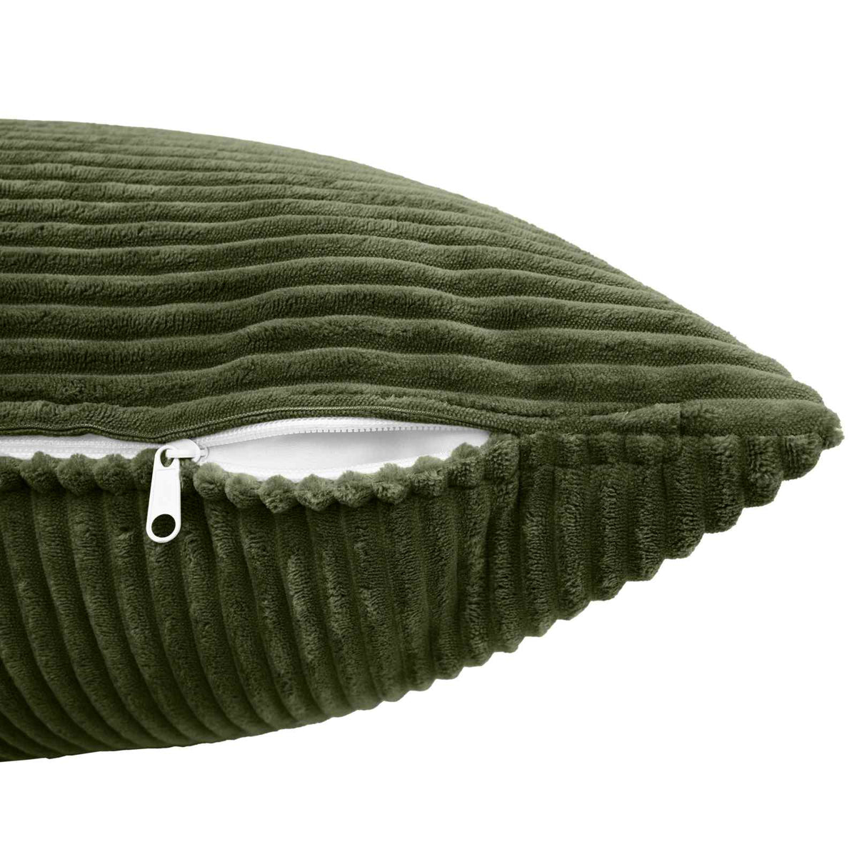 Cushion Cover 6 pcs ALMELO Green 70 x 70 cm Corduroy