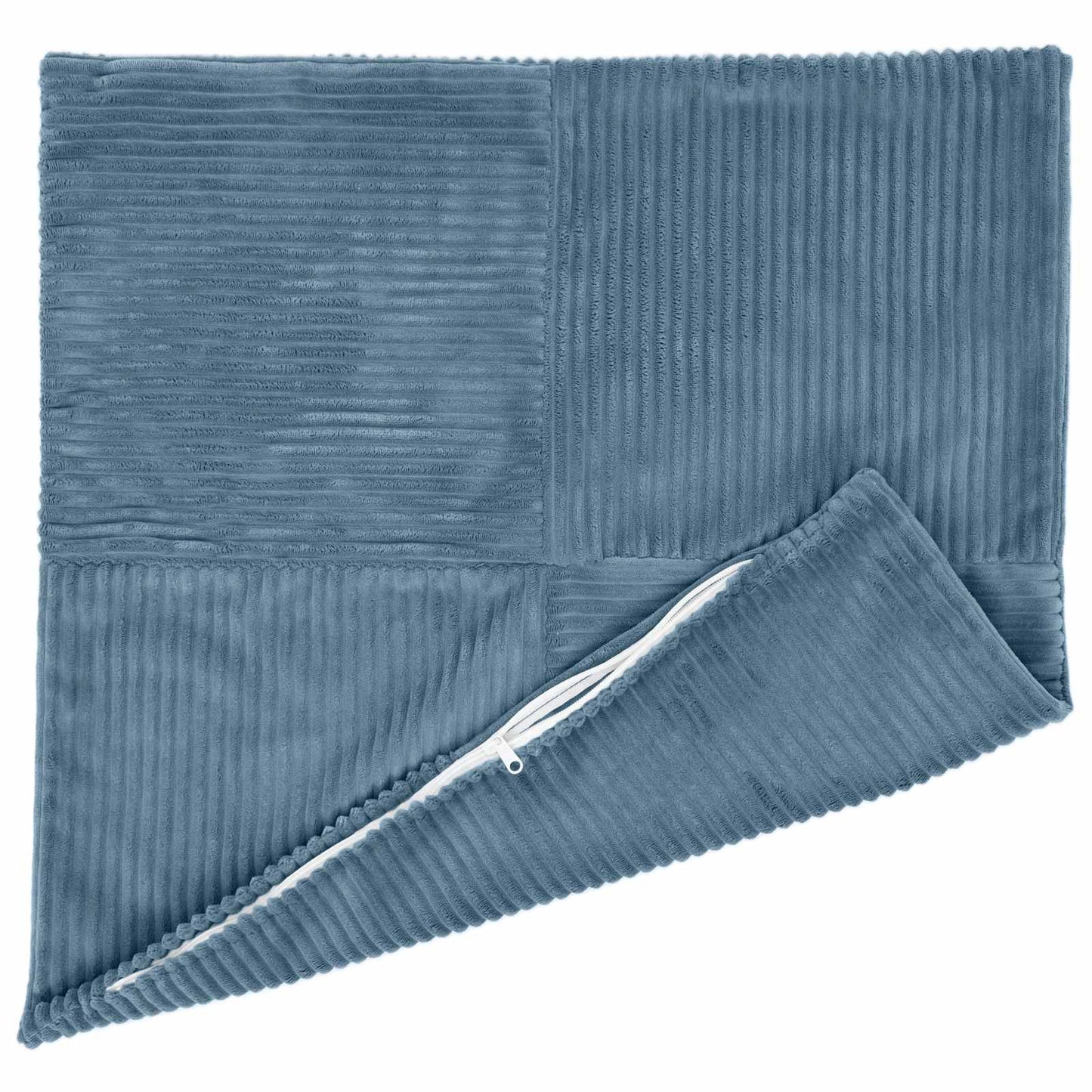 Cushion Cover 2 pcs ALMELO Blue 80 x 80 cm Corduroy