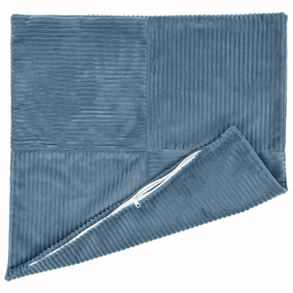 Cushion Cover 2 pcs ALMELO Blue 80 x 80 cm Corduroy