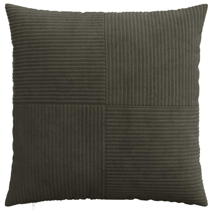 Cushion Cover 2 pcs ALMELO Anthracite 80 x 80 cm Corduroy