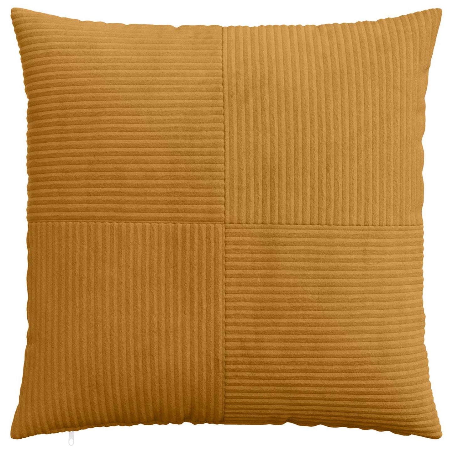 Cushion Cover 2 pcs ALMELO Yellow 80 x 80 cm Corduroy