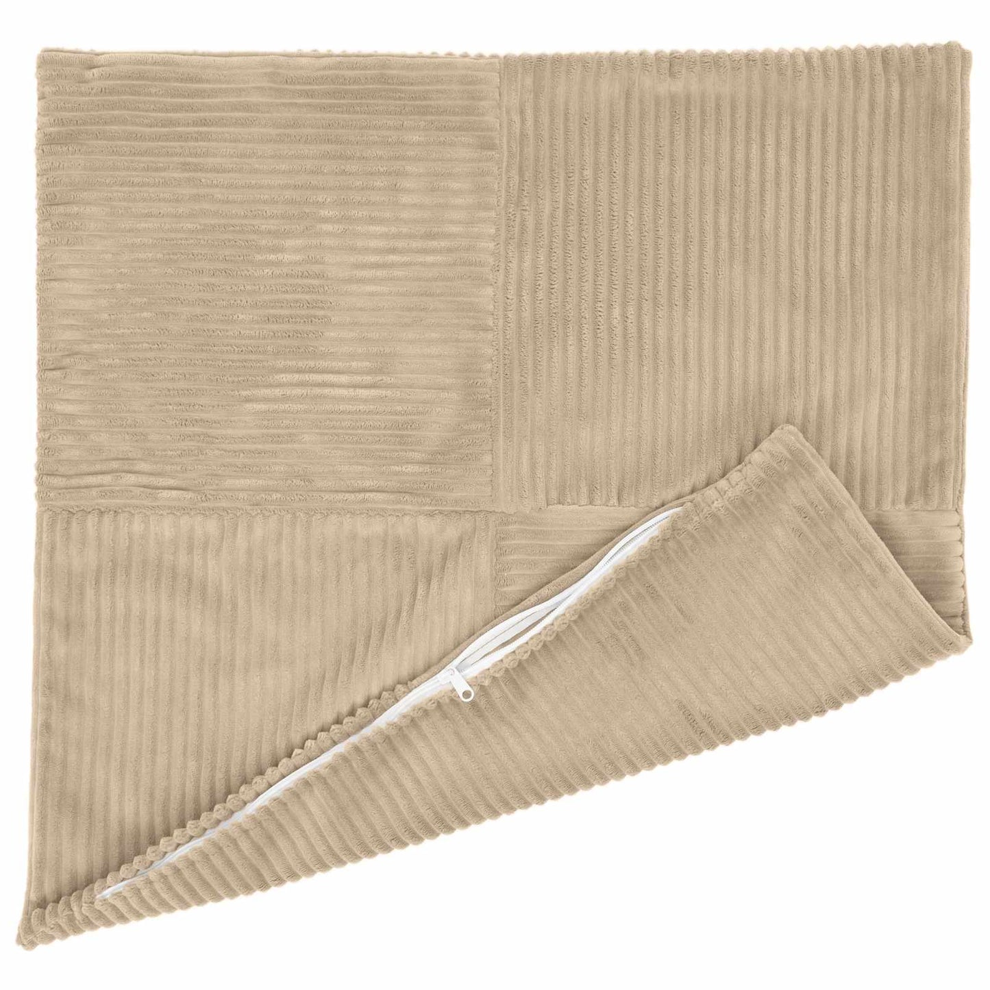 Cushion Cover 6 pcs ALMELO Taupe 80 x 80 cm Corduroy