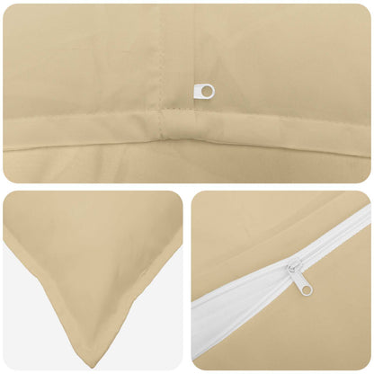 Cushion Cover 6 pcs HOUTEN Beige 30 x 30 cm Polyester