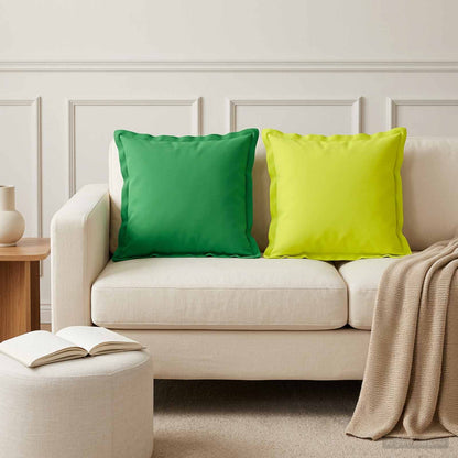 Cushion Cover 12 pcs HOUTEN Bright Green 40 x 40 cm Polyester