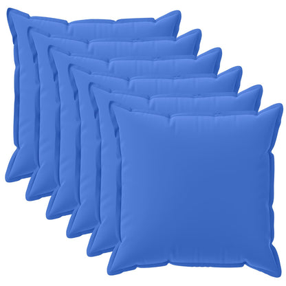 Cushion Cover 6 pcs HOUTEN Royal Blue 30 x 30 cm Polyester