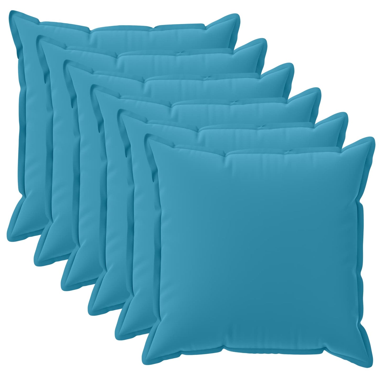 Cushion Cover 6 pcs HOUTEN Light Blue 30 x 30 cm Polyester