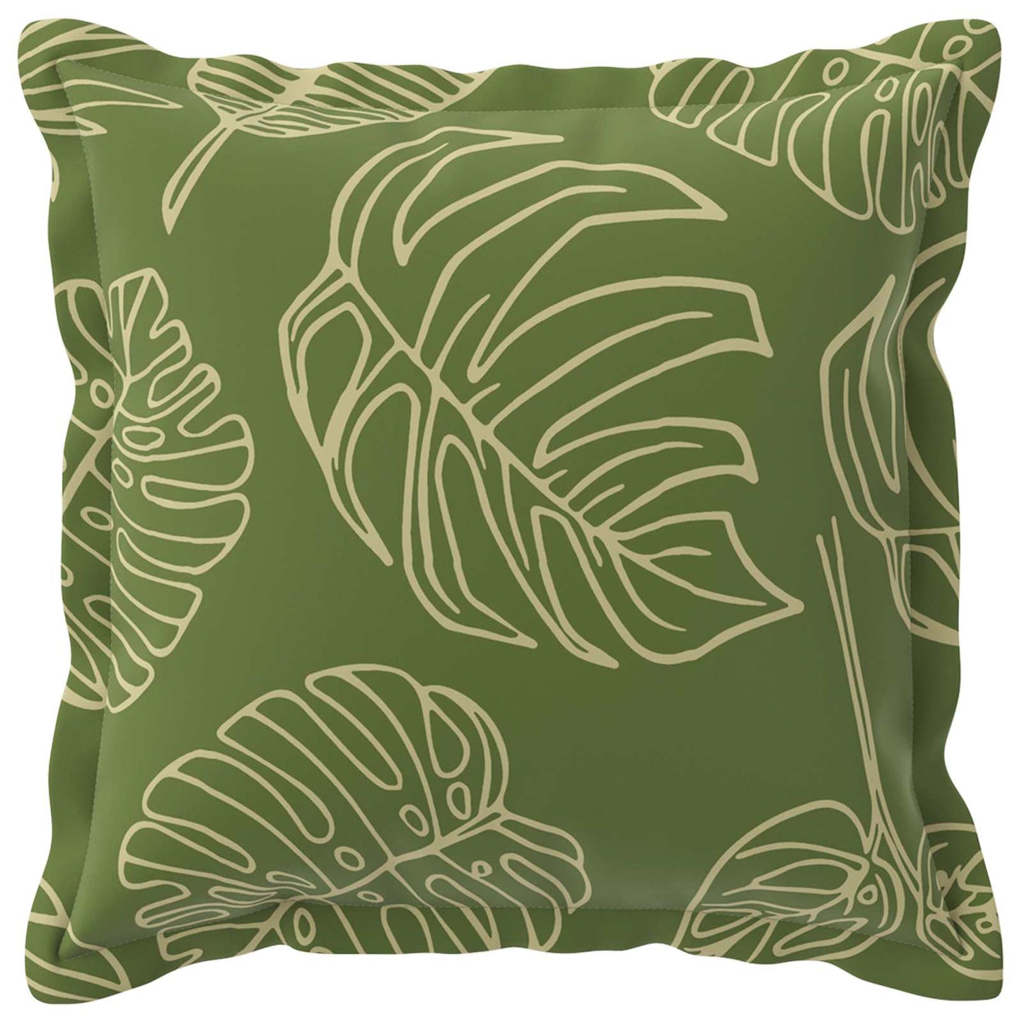 Cushion Cover 6 pcs HOUTEN Leaf Design 30 x 30 cm Polyester