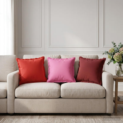 Cushion with Pillow HOUTEN 12 pcs Red Polyester