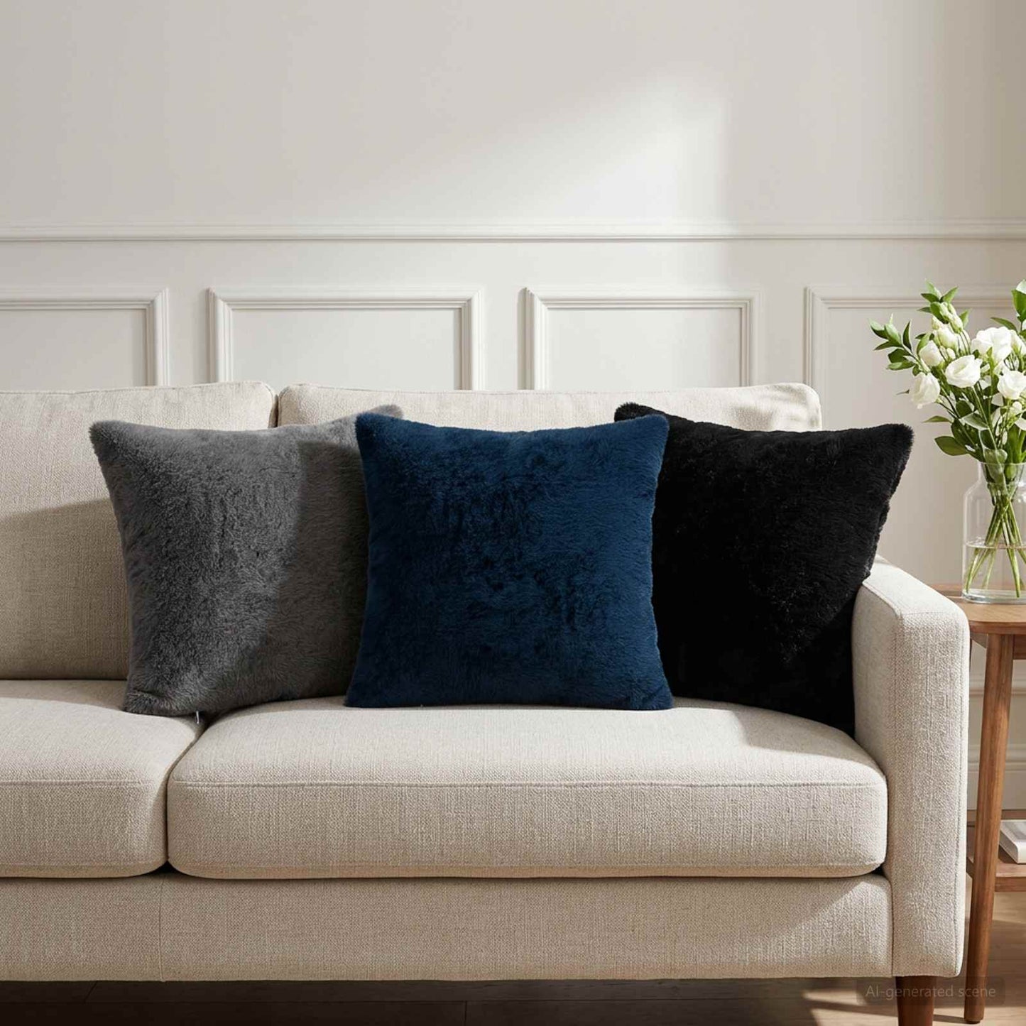 Cushion Cover 12 pcs HOUTEN Navy Blue 40 x 40 cm