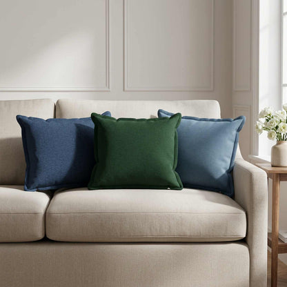 Throw Pillow 6 pcs HOUTEN Blue 40 x 60 cm Faux Linen