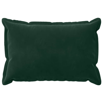 Cushion Cover 2 pcs HOUTEN Dark Green 30 x 50 cm Velvet