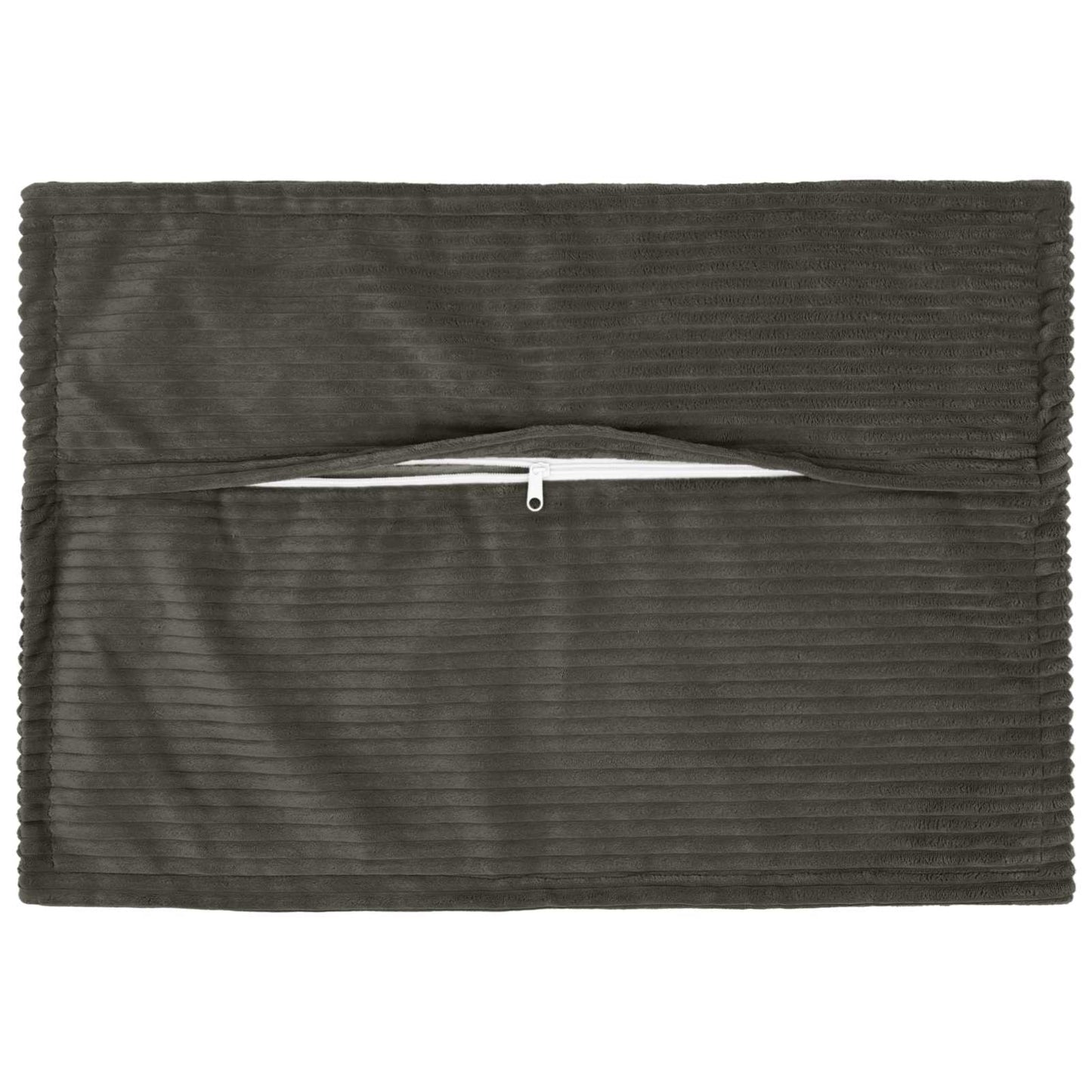 Cushion Cover 6 pcs HOUTEN Anthracite 30 x 50 cm Corduroy