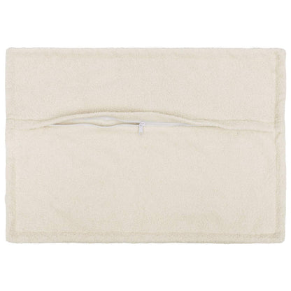 Cushion Cover 6 pcs HOUTEN Cream 30 x 50 cm Bouclé