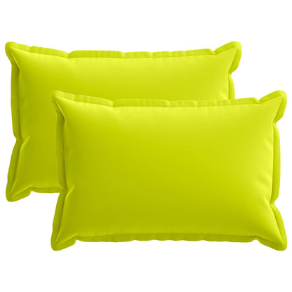 Cushion Cover 2 pcs HOUTEN Bright Green 30 x 50 cm Polyester