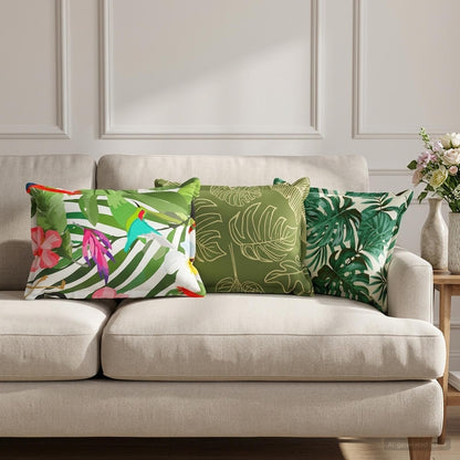 Cushion Leaf with Pillow HOUTEN 6 pcs Leaf Design Polyester