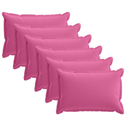Cushion Cover 6 pcs HOUTEN Pink 30 x 50 cm Polyester