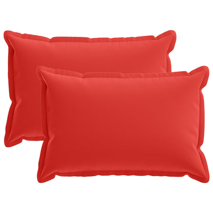 Cushion Cover 2 pcs HOUTEN Red 30 x 50 cm Polyester