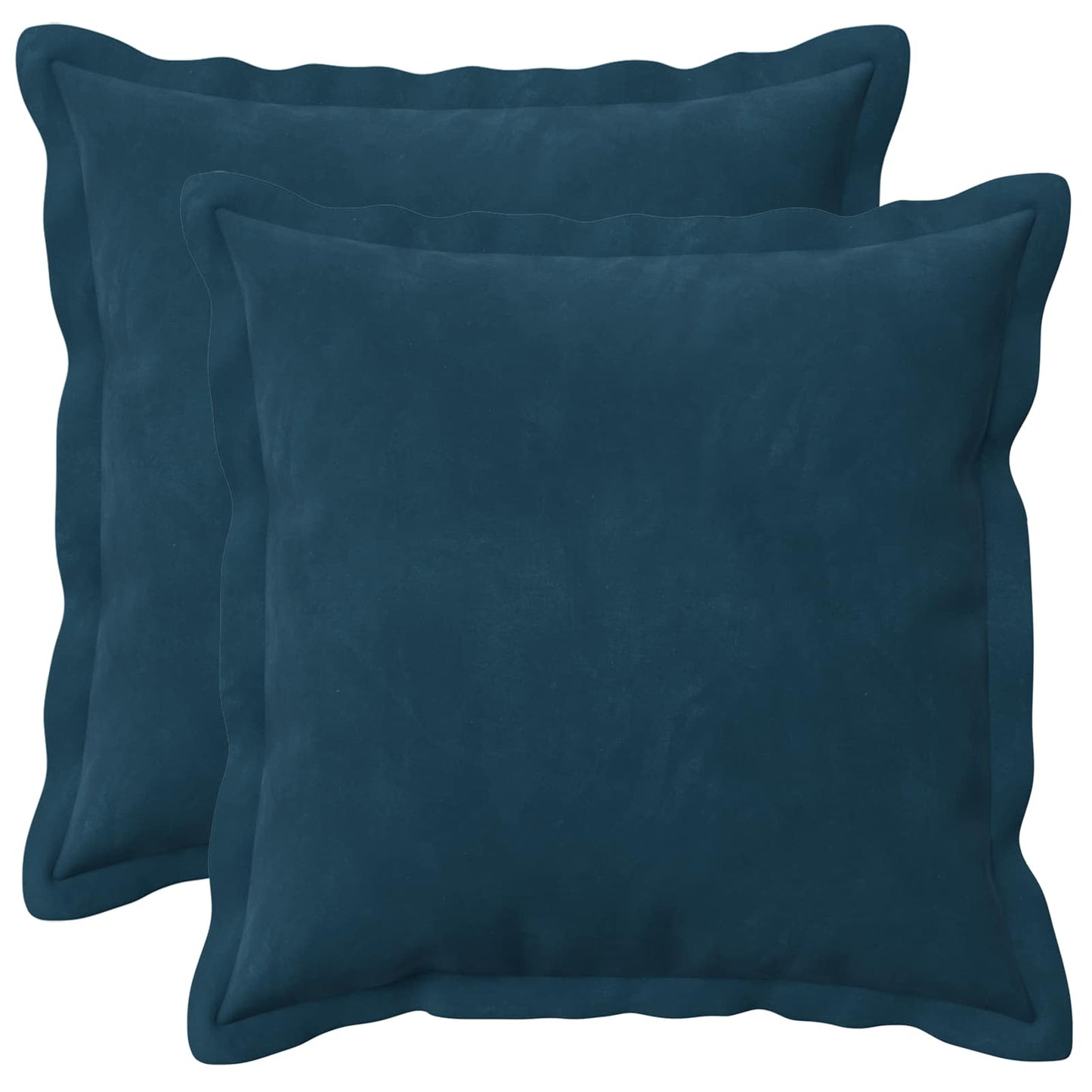 Cushion Cover 2 pcs HOUTEN Blue 35 x 35 cm Velvet