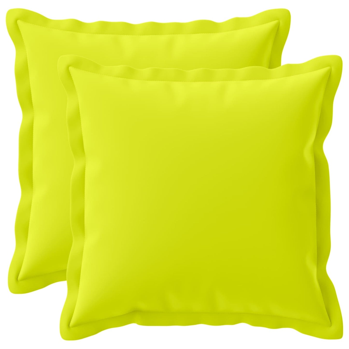 Cushion Cover 2 pcs HOUTEN Bright Green 35 x 35 cm Polyester