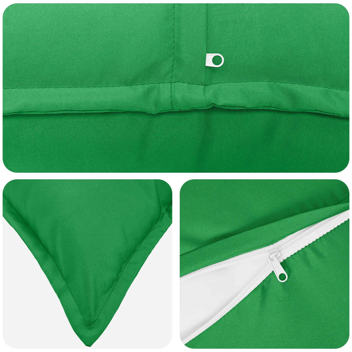 Cushion Cover 6 pcs HOUTEN Green 35 x 35 cm Polyester