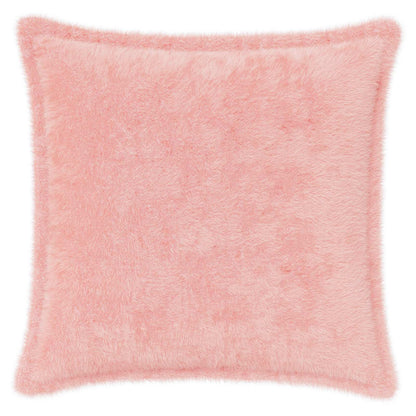 Cushion Cover 2 pcs HOUTEN Pink 35 x 35 cm Faux Rabbit Fur