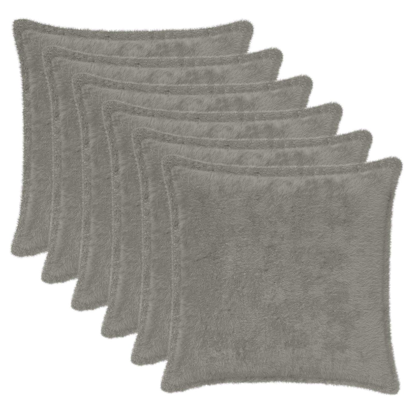 Cushion Cover 6 pcs HOUTEN Light Grey 35 x 35 cm